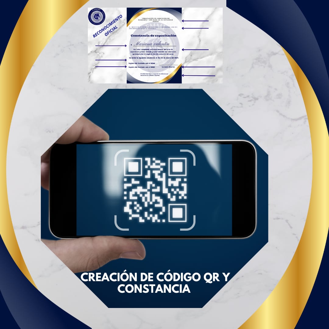 Crea un código QR con canva.